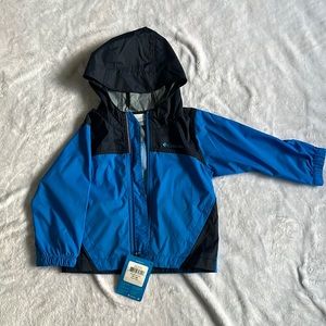 NWT Columbia Sportswear Boys Waterproof Blue Raincoat 3T